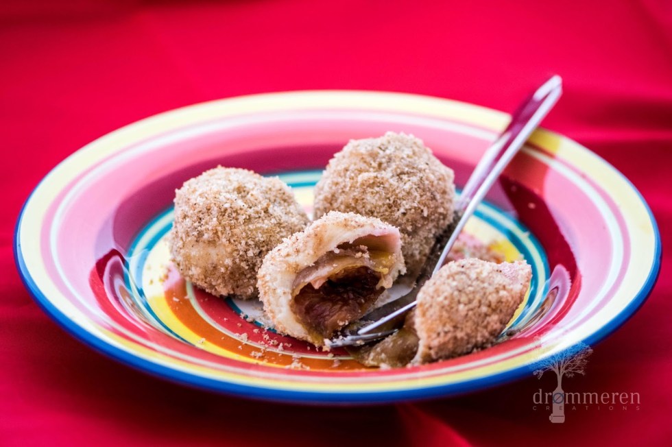 Akka - plum dumpling - served